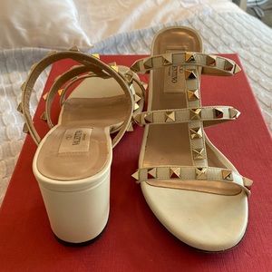 Valentino rock stud mule sandals